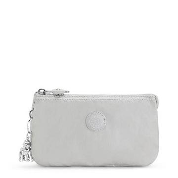 Kipling Creativity Large Metallic Pouch Bags Bright Metallic | CA 2083XY